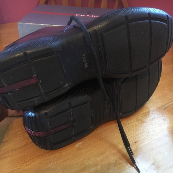 Prada black casual shoes sized 13 US. Worn less than 5x. Authentic. No flaws. - Picture 6 of 6